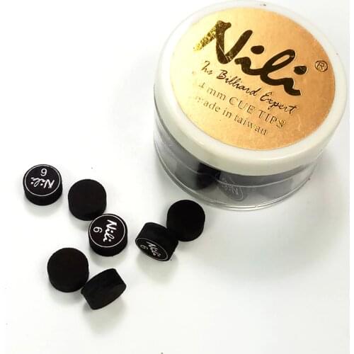 Xmlivet 14MM 50pcs/lot Original 6layers black NILI billiard pool cue tips billiard accessories for HOUSE CUES high quality