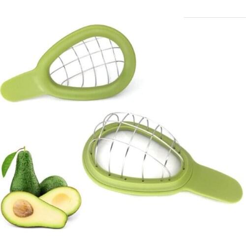 1PC Avocado Slicer Shea Corer Butter Fruit Peeler Cutter Pulp Separator Plastic Knife Kitchen Vegetable Tools OK 1108
