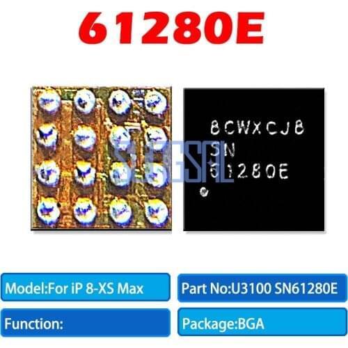 5pcs/lot 100% Original U3100 SN61280E 61280E for ip X 8 8plus xs xs max xr BOOST Chip IC