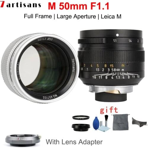 Lens 7Artisans 50mm F1.1large Aperture Paraxial M-mount Lens For Cameras M-m M240 M3 M5 M6 M7 M8 M9 M9p M10 lens
