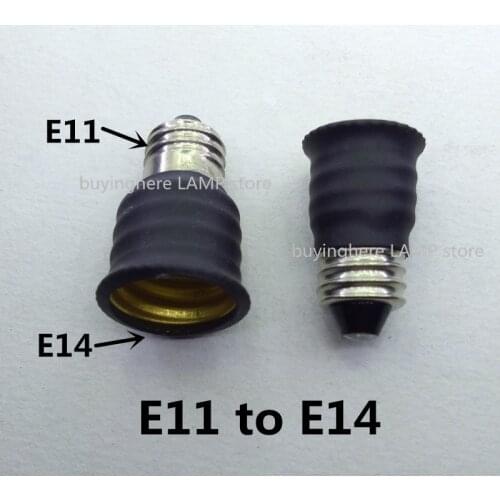 E11 Lamp socket adapter E11 to E14 lamp base E11 turn to E14 lamp holder turn to E11 Lamp head converter E11-E14