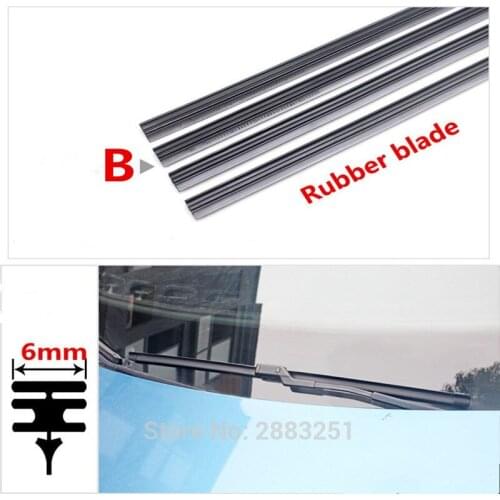 Car Wiper Blade Insert Rubber strip Refill for byd f3 f3r f-3 f0 s6 ti f6 f 3 g3 l3 s3 s7 g6 Ram Windscreen Wipers accessories