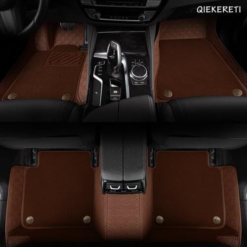 QIEKERETI Custom car floor mats for Skoda octavia fabia rapid superb kodiaq yeti KAROQ KAMIQ car foot ma styling car accessories