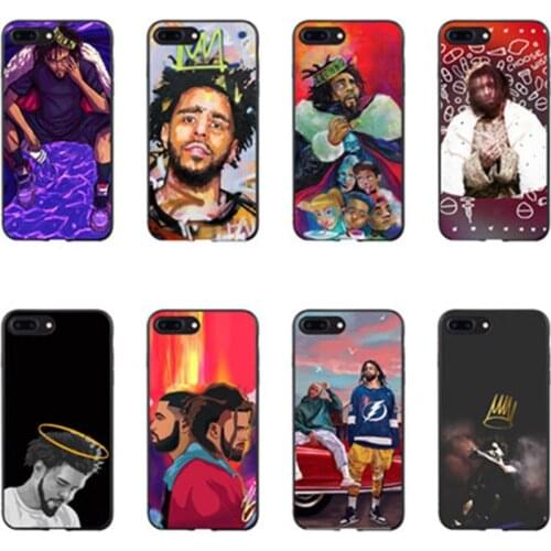 J COLE Hip hop Black Soft TPU Silicone phone Case for iPhone iPhone11 11Pro 11ProMax X XR XS Max 8 8Plus 7 7Plus 6s 6Plus 5 SE
