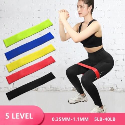 Yoga Resistance Bands Elastic Bands 0.35mm-1.1mm Rubber Training Fitness Gum Pilates Sport Crossfit Gym Fitness Equipment