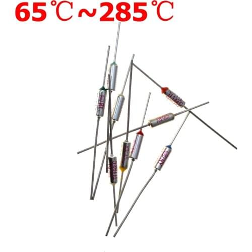 65C~285C 270C 275C 280C Celsius Degree 10A 250V Micro Mini Electrical Temp Thermal Fuses Temperature Fuse Thermal Cutoff