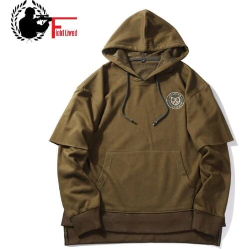 EU SIZE Autumn Men Hooded Sweatshirts 2020 Long Short Sleeve Hip Hop Pullovers Hoodies Cotton Coats Fashion Male Streetwear Coat