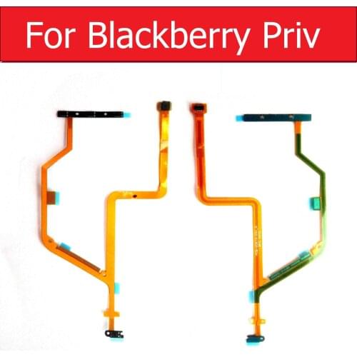 On Off Power Flex Cable For BlackBerry Priv Venice Volume Down And Up Flex Ribbon Cable Side Key Button Replacement Repair