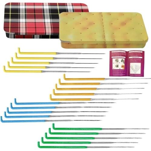 LMDZ 20Pcs Felting Needles Felting Supplies Wool Felting Needles Tool Kit Needle Felting Set Felting Tools for Wool Felt Craft