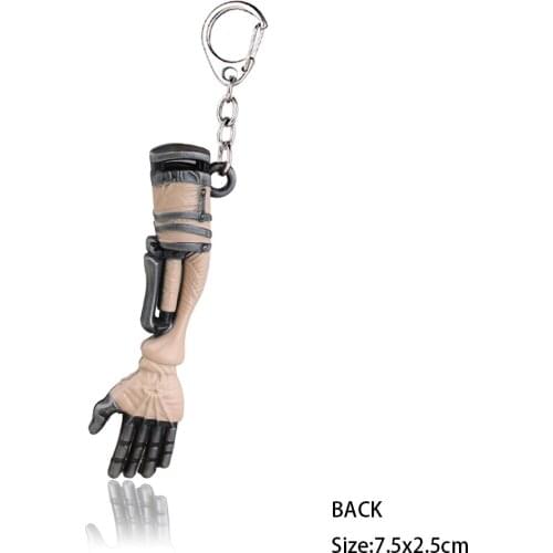 Game Sekiro Shadows Die Twice Hand Keychain For Men Metal The Great Wolf Cannon Key Chain Ring Car Pendant Jewelry llaveros New