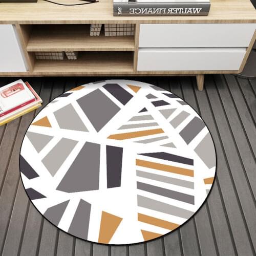 Nordic Style Round Carpet Irregular Pattern Sofa Side Living Room Decoration Non-slip Hanging Chair Simple Modern Rugs