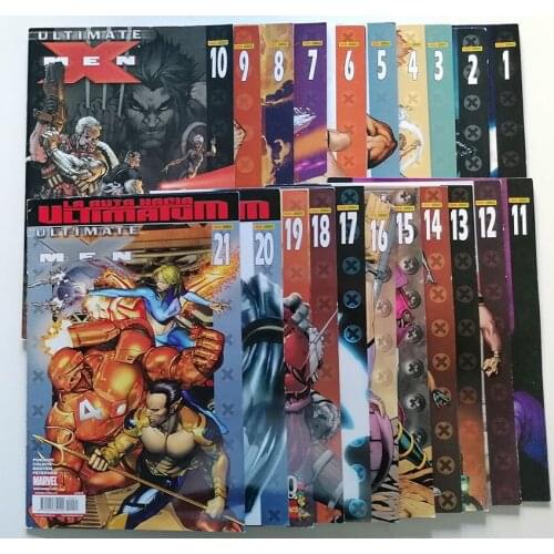 MARVEL, ULTIMATE X-MEN VOL II No. 1 to 21, full collection, ED. PANINI, year 2006/09, Spanish comic BOOK
