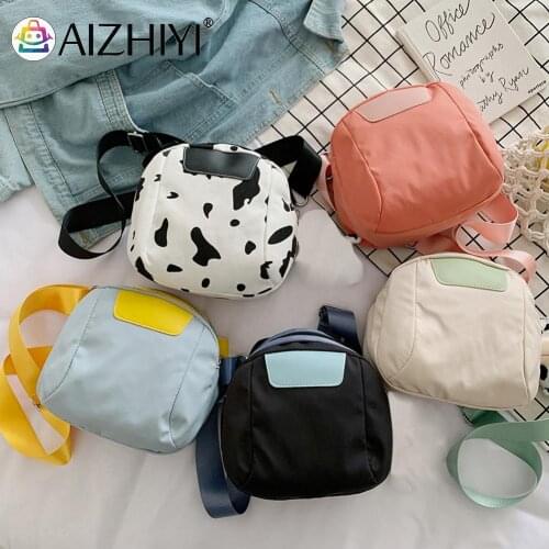 Fashion Women Contrast Color Semicircle Shoulder Crossbody Messenger Bag Casual Ladies Canvas Small Purse Handbags