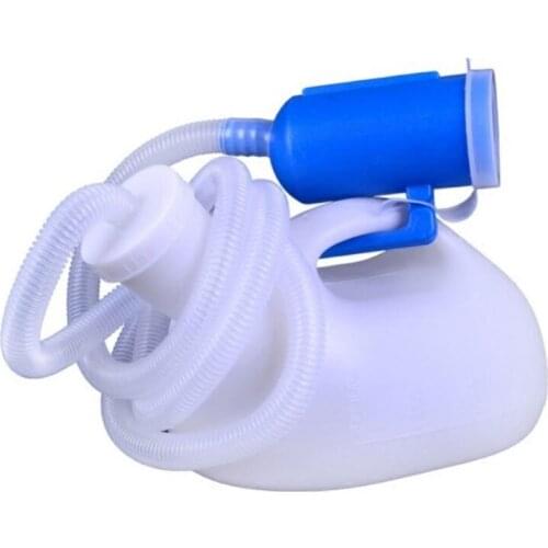 Men Reusable Pee Jug Male Urine Bottle Tube with Lid Portable Thicken Mens Potty 2000m l for Hospital Camping Car Trave