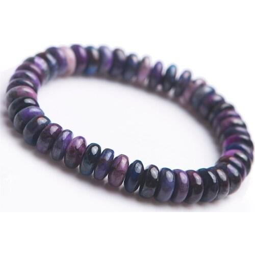 Natural Sugilite Bracelets For Women Lady Stretch Healing Crystal Gems Stone Abacus Bead Bracelet AAAAA Drop Shipping