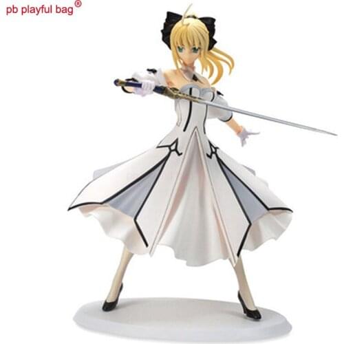 About 18cm PVC 1pcs action figure Fate stay night Saber Altria Pendragon animated model toy best holiday birthday gift aa26
