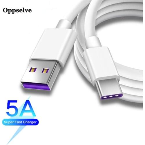 Oppselve 5A Spuer Fast Charger USB Type C-Cable For Huawei Mate 20 P30 P20 Pro Lite For Samsung S10 S9 S8 High Speed Charging