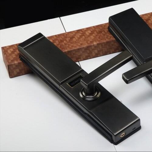 Fingerprint lock household security door intelligent electronic password lock swipe card induction mobile phone remote door lock