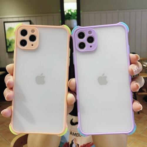Shockproof Matte Luxury Case For iPhone 11 12 Pro Max mini SE 2020 X XR XS 7 8 Plus Protection Soft Liquid Sillicone Back Cover