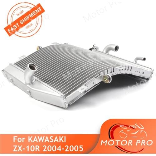 For Kawasaki Ninja ZX10R 2004 2005 Radiator Engine Water Cooling Cooler ZX-10R ZX 10R 2004 2005 Motorcycle Aluminum Radiator