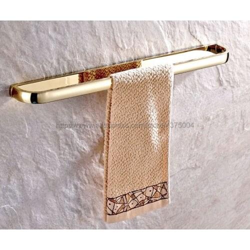 Luxury brass Europe style gold finished bathroom single towel bar,towel rail,towel rack bathroom accessories Nba843