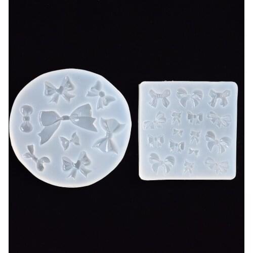 SNASAN Silicone Mold for jewelry bow charms pendant Resin Silicone Mould handmade tool epoxy resin molds