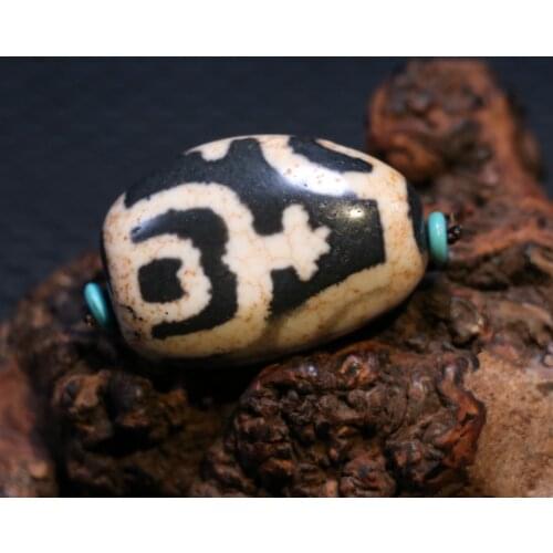 Treasure Unique Energy Tibetan Agate Oily Precious bottle free shape dZi Bead Pendant Amulet Timestown UPD22