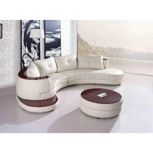 Modern leather sofa with l shape corner sofa for living room sofas