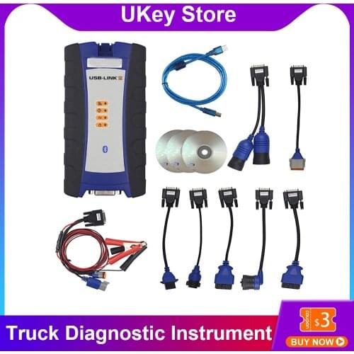 Newest USB Link + Software Diesel Truck Diagnostic Tools Interface and Software with All Installers for XP and Windows 7
