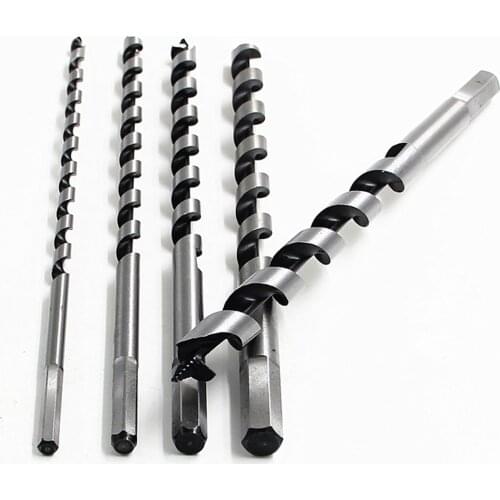5PCS Wood Drilling Auger Bit 230mm Length Option Fot Standard Drill Chuck Woodworking 6mm 8mm 10mm 12mm 14mm Holes
