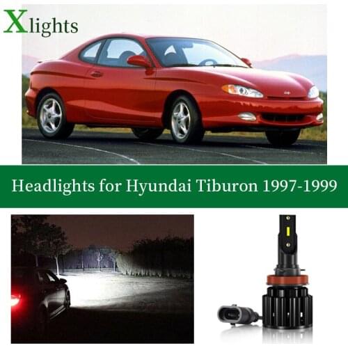 Xlights For Hyundai Coupe Tiburon 1997 1998 1999 Led Headlight Bulb Low High Beam Lamp Headlamp Auto Light Accessories 6000K 12V