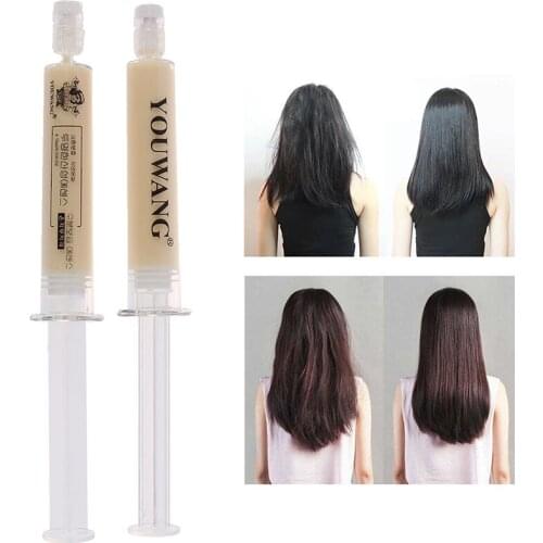 2pcs Hair Mask Conditioner Moisturizing Keratin Repair Dry Damaged Injection Needle High-speed Replenishment Hair Water Lock