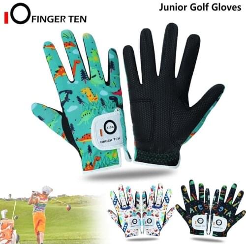 2 Pack Golf Gloves Junior Kids Youth Toddler Boys Girls Dura Feel White Blue Red Yellow Left Hand Right Hand