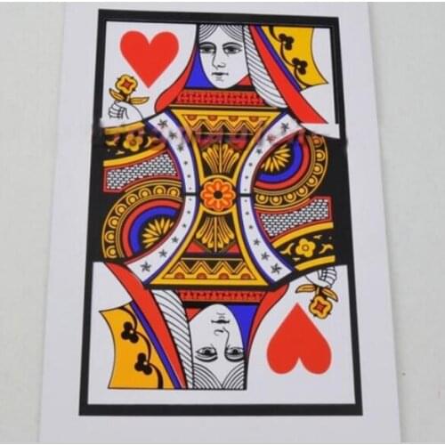 3pcs/Lot,Automatic Three Card Monte (Q, K)(28*42.5cm) - Magic Trick,Card Magic/Accessories, Prop,Close Up Magic,Comedy Magic