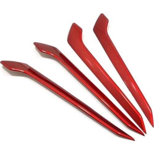 Car Inner Door Handle Armrest Decoration Strip Cover Trims For Toyota RAV4 RAV 4 2019 2020 Car Styling Mouldings Accssories 4pcs