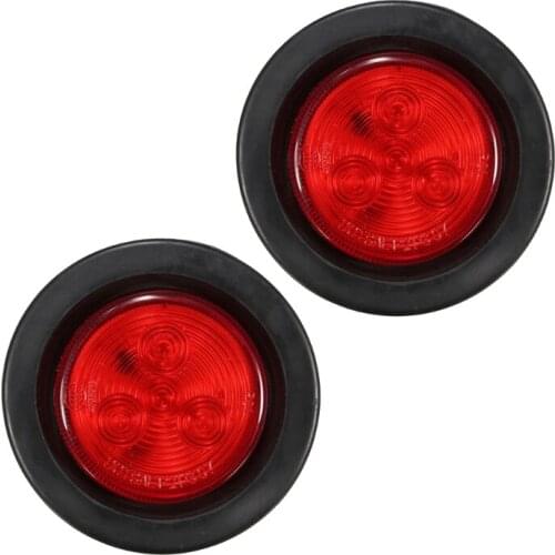 4LED Trailer Round Side Marker Indicators Light Signal Lamp Light G8TE