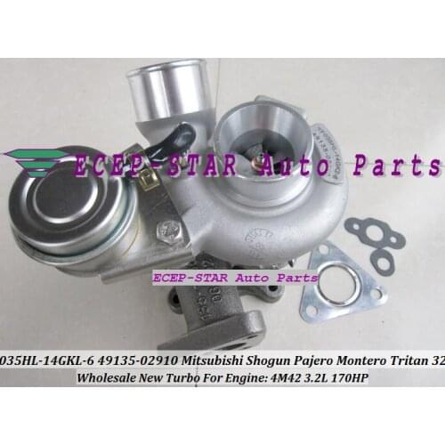 Free ship TF035HL 49135-02910 49135-02920 4913502910 4913502920 1515A123 Turbo For Mitsubishi Shogun Pajero Montero 4M42 3.2L