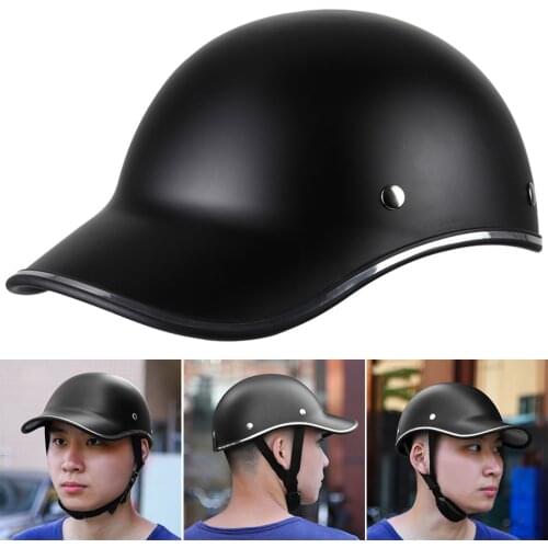 Baseball Cap Motorcycle Helmets Bike Scooter Half Open Face Protective Helmet Hard Hat-Safety Unisex Racer Helmet Baseball Cap