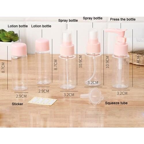 Travel Bottles & Containers Refillable Containers for Downsized Portions of Your Favorite Cosmetics, Lotions and alcohol