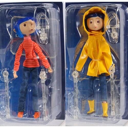 NECA Coraline & the Secret Door Coraline Action Figure Joint Movable Model Brinquedos Toy