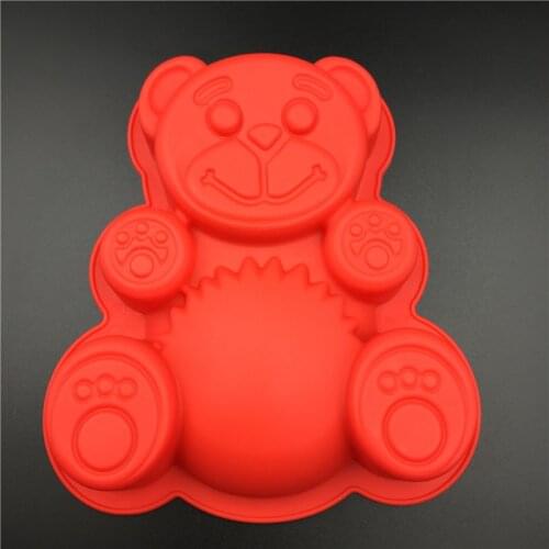 Single Bear Shaped Silicone Cake Mold Handmake DIY Bread Mould Silicone Moulds For Cake Tools