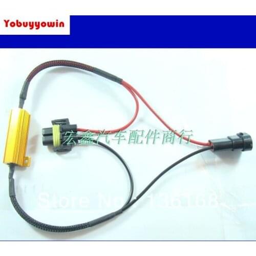 H11 H8 LED DRL Fog Light Canbus 50W 8Ohm Load Resistor Wiring Canceller Decoder