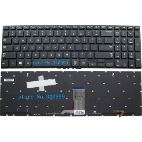 Laptop Keyboard For Samsung 770Z5E NP770Z5E 780Z5E NP780Z5E NP880Z5E NP670Z5E 670Z5E US English Backlit No Frame black/silver