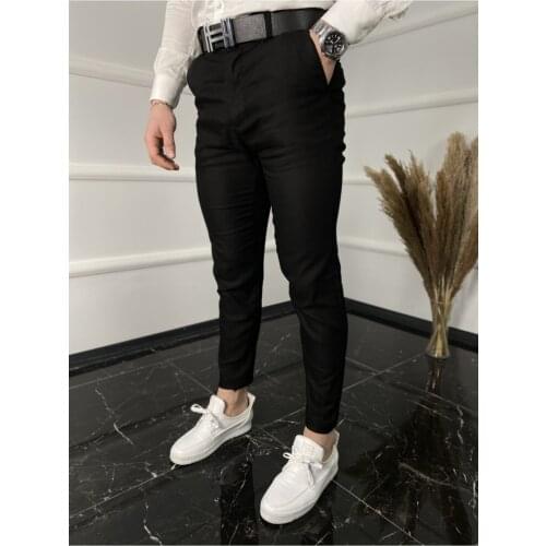 Italian Cut Honeycomb Pattern Linen Trousers