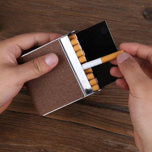 Metal Tobacco 20 Cigarette Smoke Holder Storage Case Mens Business Cigarette Case Box Smoking Tools Perfect For A Gift