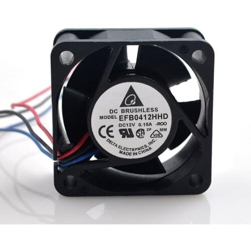 New original 4020 4CM EFB0412HHD 3PIN 12V 0.15A double ball cooling fan