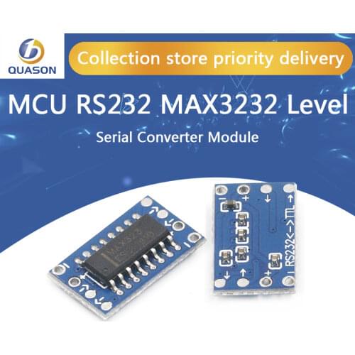 100pcs MCU mini RS232 MAX3232 level to TTL level converter board serial converter board module