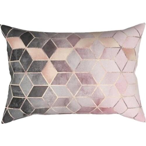 Marbling Style Fashion Simple Cushion Rectangular Sofa Cushion Pillow Pillow Cushion Double-Sided decorative Lumbar Pattern Z2X3