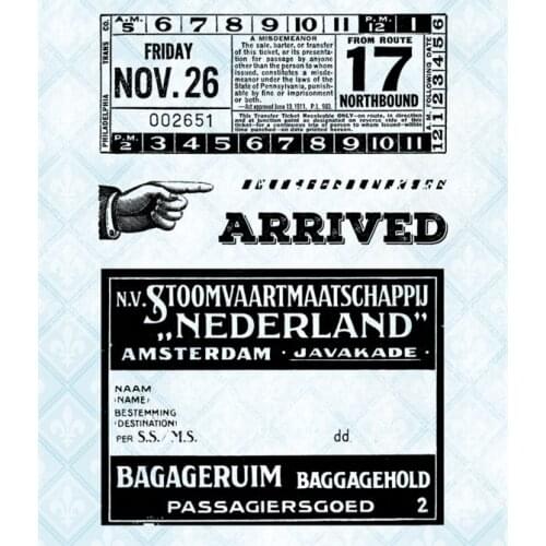 Arrived Clear Stamp for Scrapbooking Transparent Silicone Rubber DIY Photo Album Decor 0526