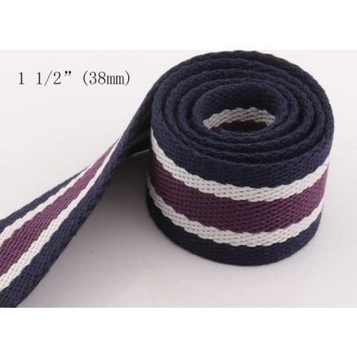 Webbing Ribbon Belt Strap Handbag Strap Purple Fabric webbing ribbon Collar strap Nylon Stripe Webbing Strap